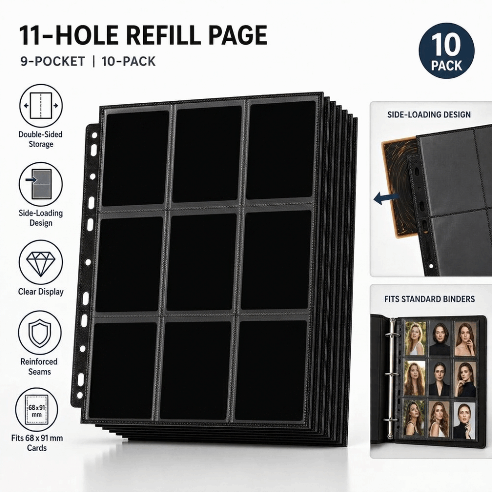 10 шт. 9-карманные страницы дл – обзор и цена Trading Card Binder